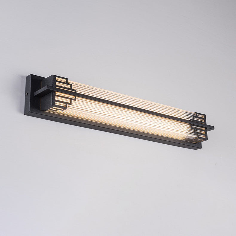 Traditional Chinese Waterproof Stainless Steel LED Wall Sconce for Outdoor Patio