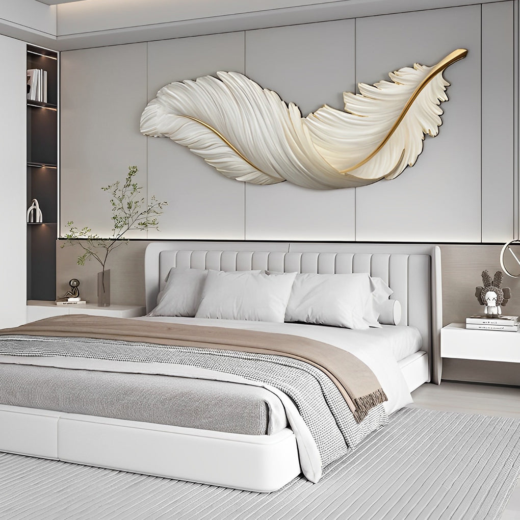 Feather Wall Lamp Modern Luxury LED Art Deco Design