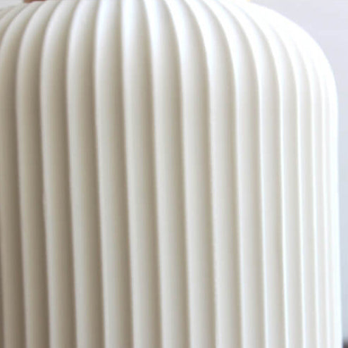 Nordic White Ceramic Cylinder 1-Light Japanese Pendant Light