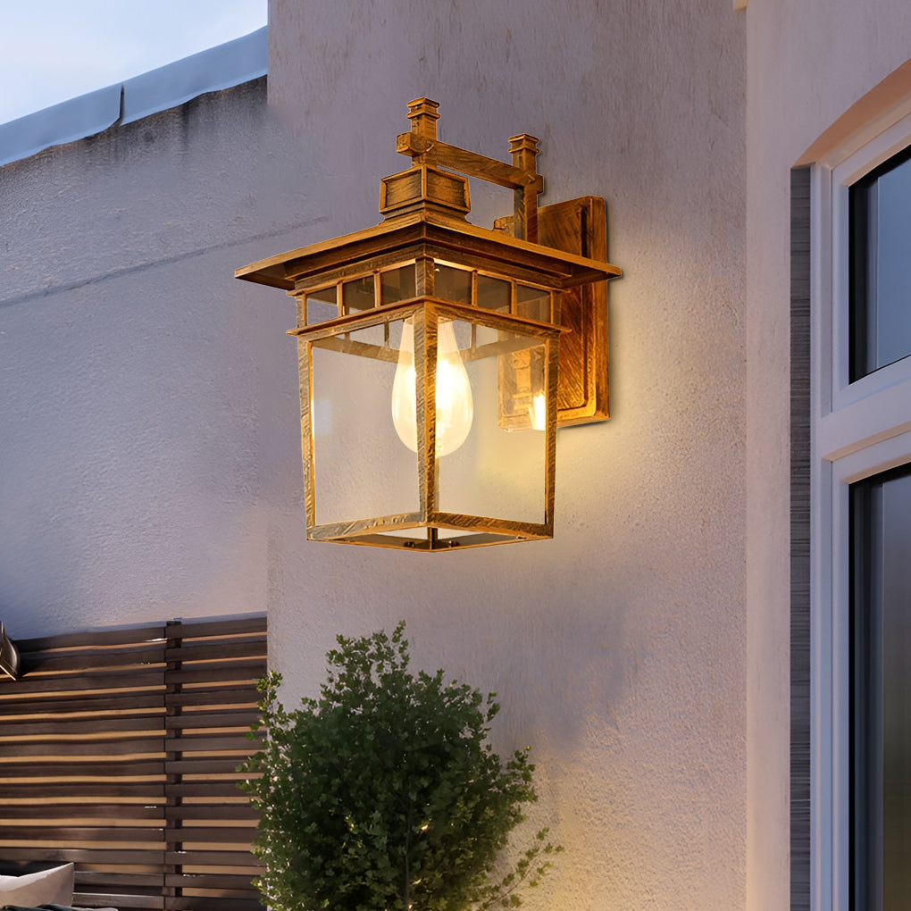 Glass LED Waterproof Retro Wall Lamp Sconce Lighting - No Bulb Needed