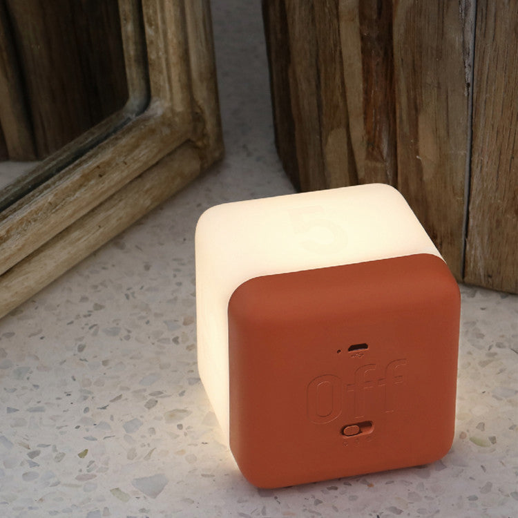 Modern Magic Cube Turn Timer LED Night Light - USB Rechargeable Table Lamp, Adjustable Brightness, Creative Desk Decor, Ideal Gift, Sleep Aid
