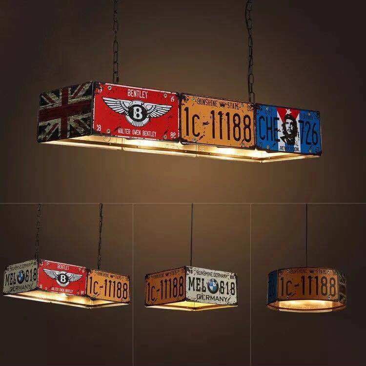 Contemporary Industrial Metal Chandelier - 3/5 Light Square Rectangular Design for Living Room