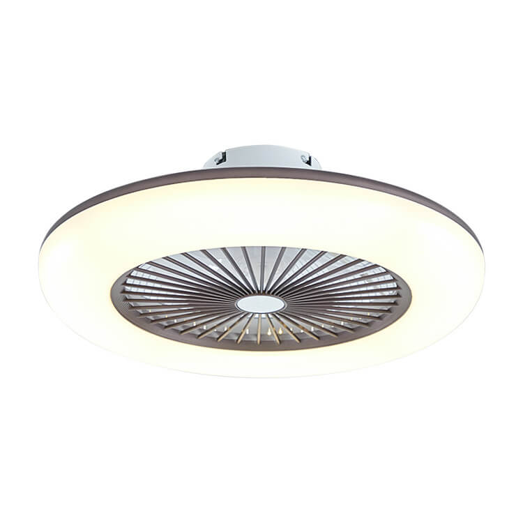 Modern Acrylic Ceiling Fan LED Semi-Flush Mount Lighting