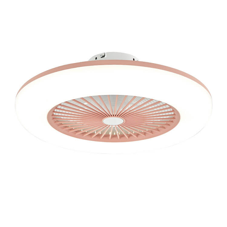 Modern Acrylic Ceiling Fan LED Semi-Flush Mount Lighting