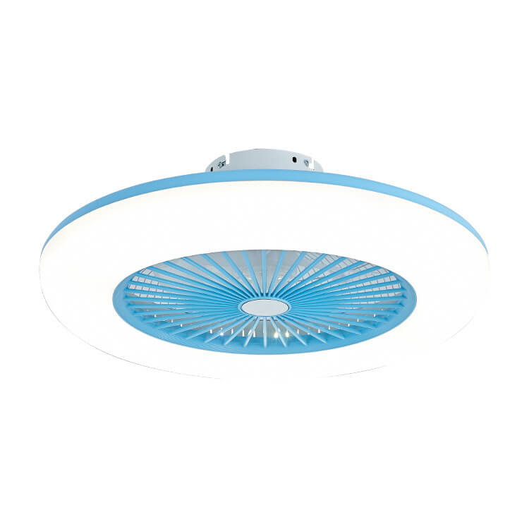 Modern Acrylic Ceiling Fan LED Semi-Flush Mount Lighting