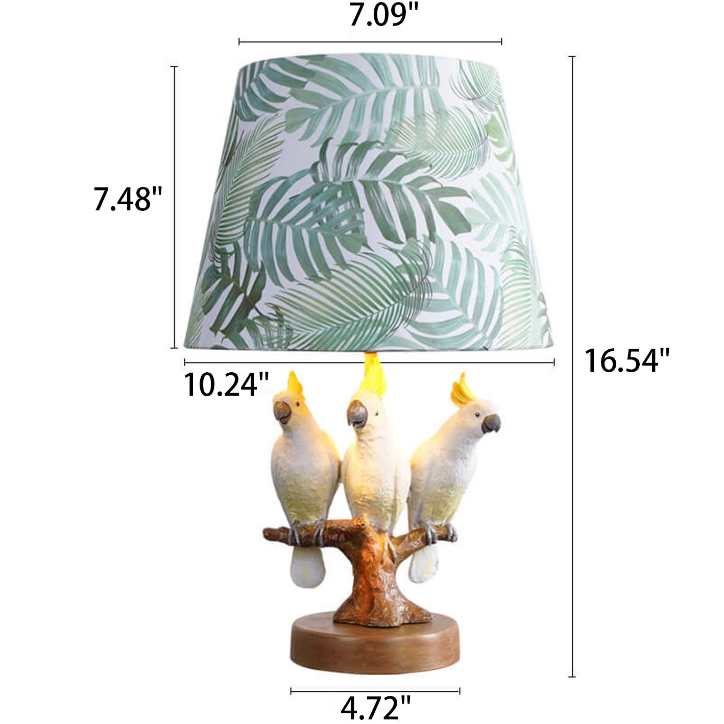 Nordic Leaf Fabric Resin Bird Design 1-Light Table Lamp - Modern Scandinavian Home Decor, Stylish Accent Lighting for Living Room, Bedroom, and Office, Unique Bird Motif, Contemporary Lamp Shade, Artisan Table Lighting Solutions