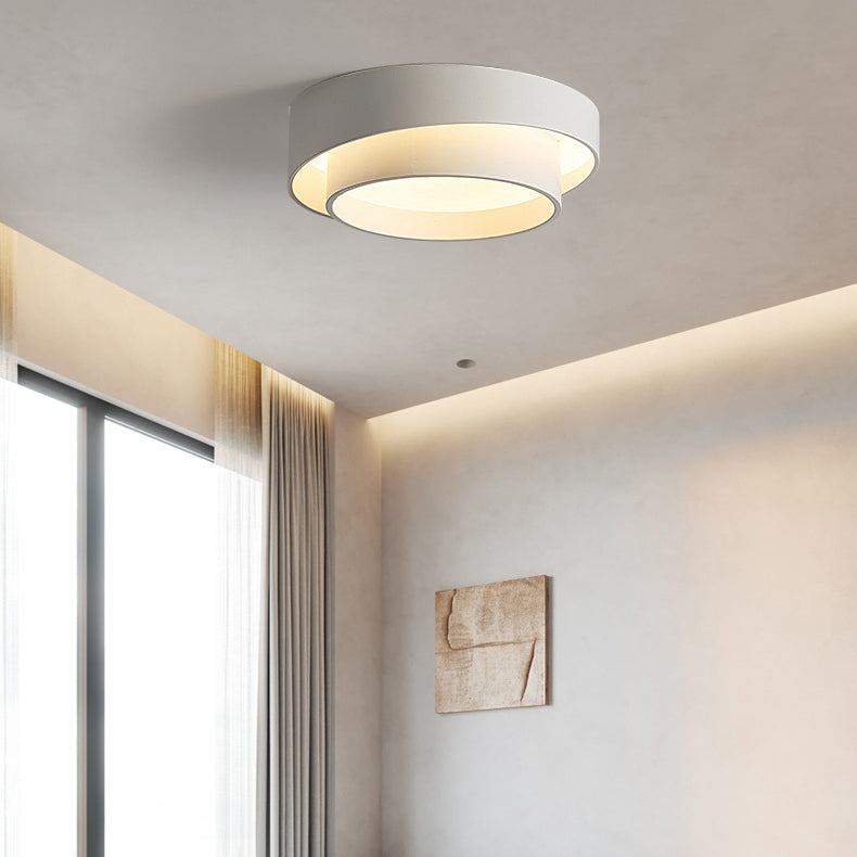 Modern Minimalist Overlapping Round LED Ceiling Light Fixture