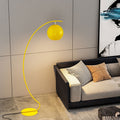 Nordic Minimalist Curved Line Floor Lamp - 1-Light Dome Design