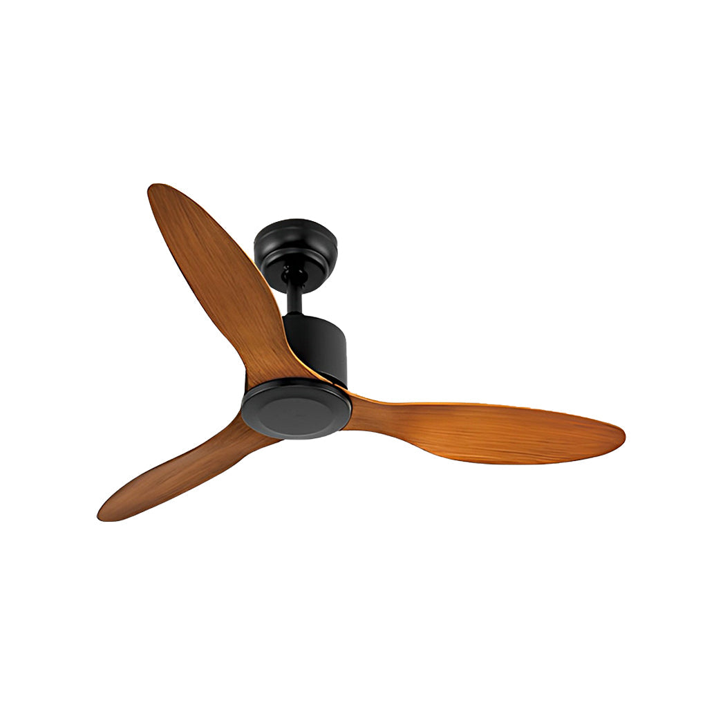 3 Blades Mute LED Dimmable Ceiling Fan with Remote Control, Modern Light Fixture
