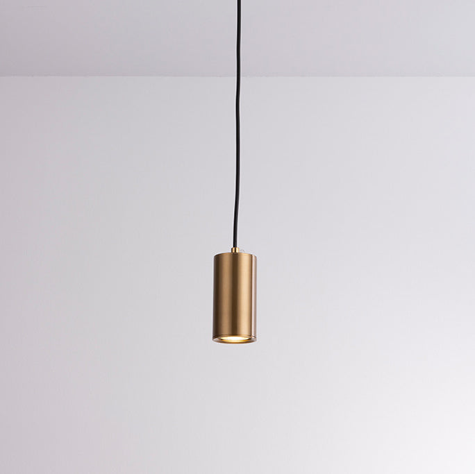 Modern Minimalist Column Iron Mini Pendant Light - 1-Light Hanging Fixture for Living Room