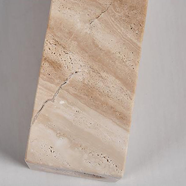 Traditional Japanese Yellow Travertine Lighting Fixture 2-Lights for Hallway