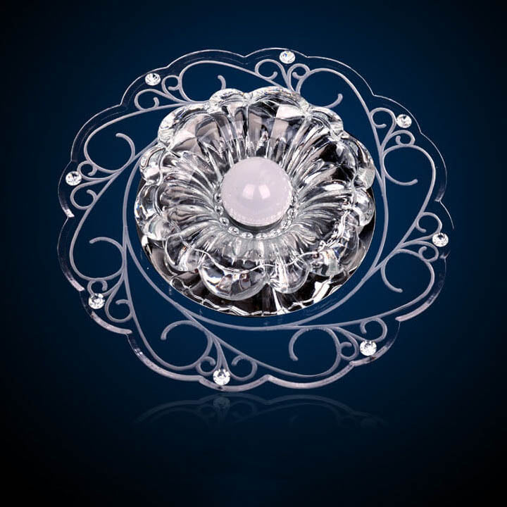 Modern Round LED Flower Flush Mount Ceiling Light - Stylish Lighting Fixture for Home Décor