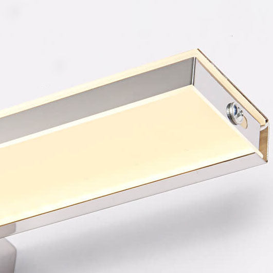 Modern Minimalist Stainless Steel LED Vanity Light - Anti-Fog Wall Sconce for Bathroom & Living Room