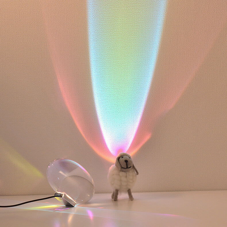 Crystal Projection Angel Eye LED Lamp - 3D Decorative Night Light, Home Decor, Gift Idea