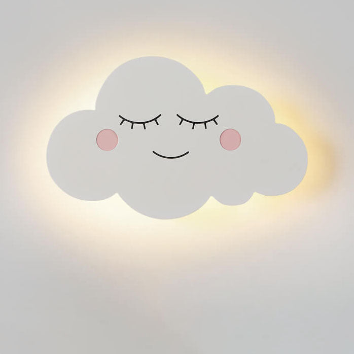 Nordic Creative Clouds Iron Emoji LED Kids Wall Sconce Lamp | Decorative Lighting for Children's Room | Playful Cloud Design | Bright LED Wall Light | Modern Nursery Decor | Fun Bedroom Wall Fixture | Cute Night Light for Kids | Unique Gift for Children |