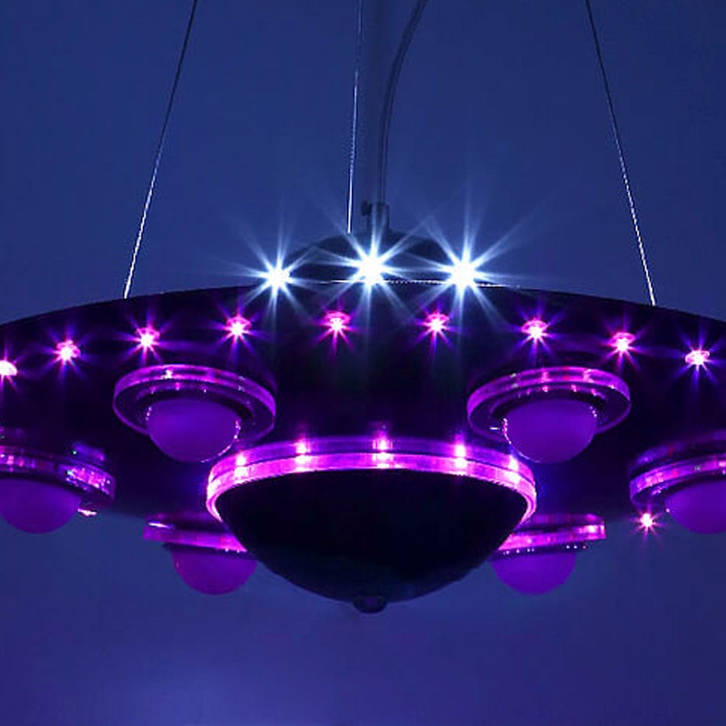 Creative Cartoon UFO Flying Saucer LED Chandelier for Kids Room Lighting