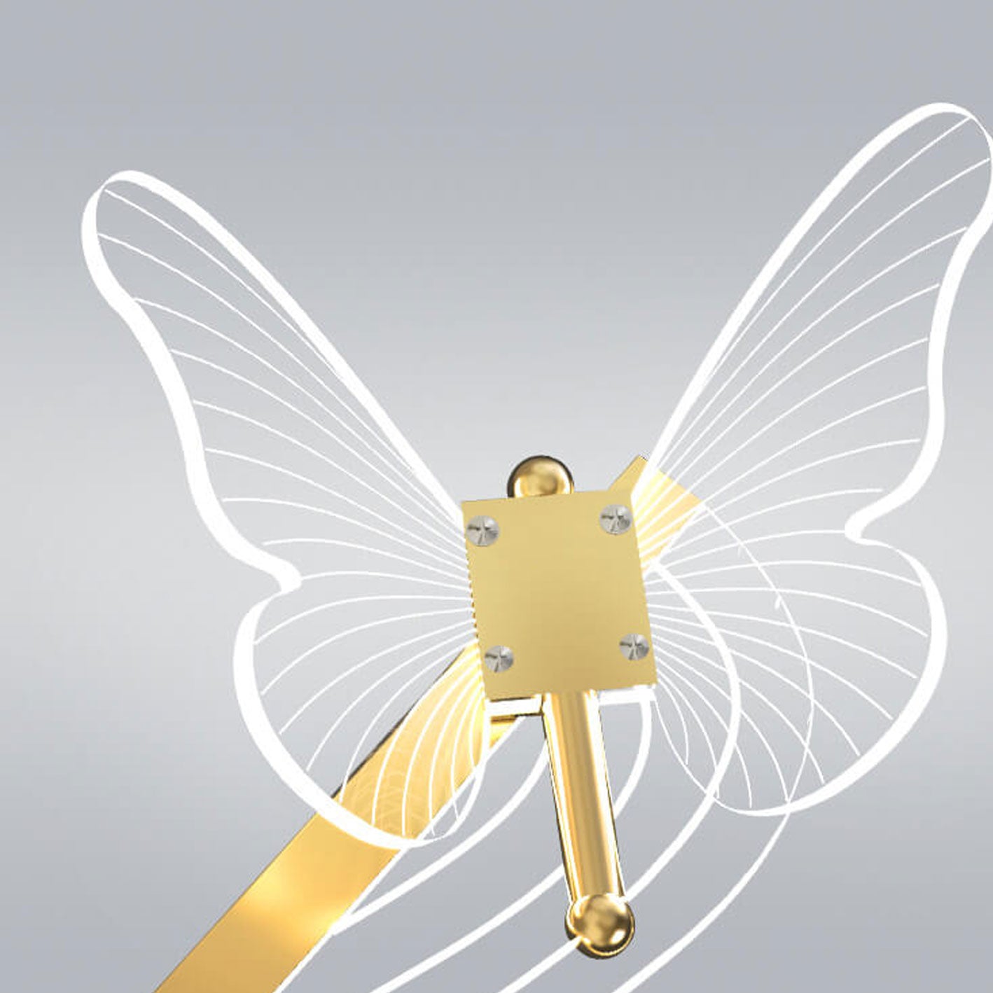 Nordic Luxury Butterfly Round LED Island Chandelier