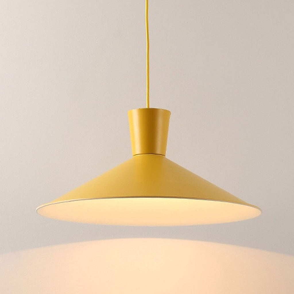 Nordic Minimalist Macaron 1-Light Pendant Light – Modern Solid Color Design