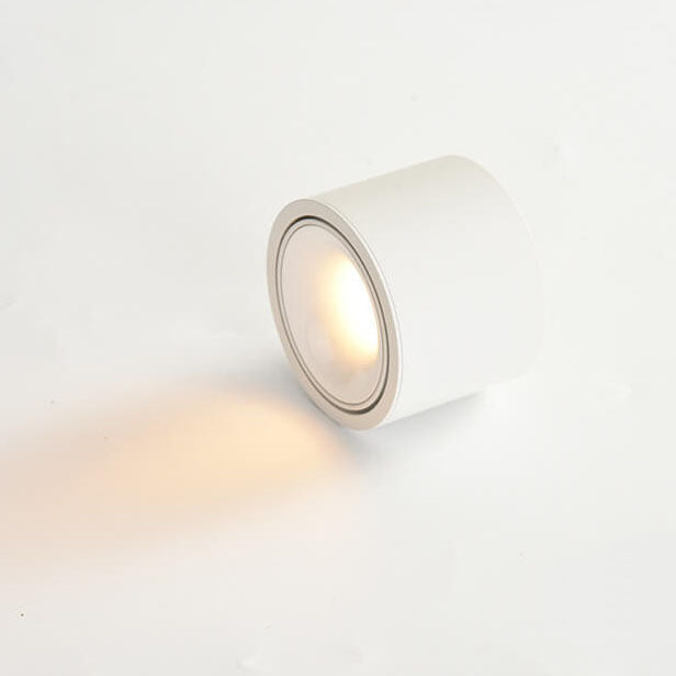 Modern Minimalist Aluminum Round LED Flush Mount Spotlight for Living Room