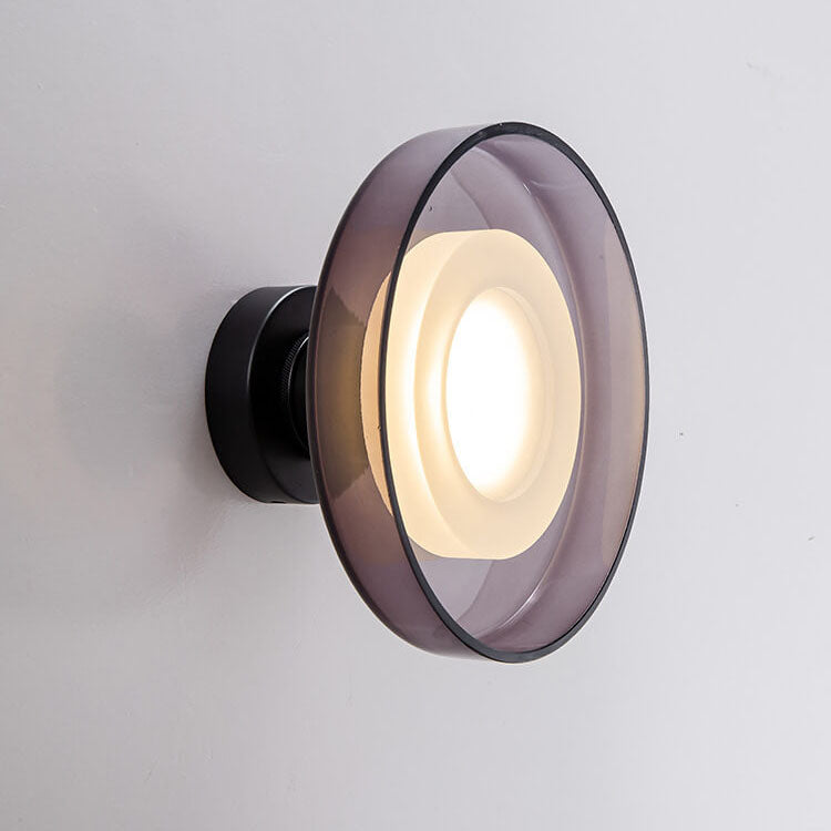 Nordic Vintage Round Glass LED Wall Sconce Lamp
