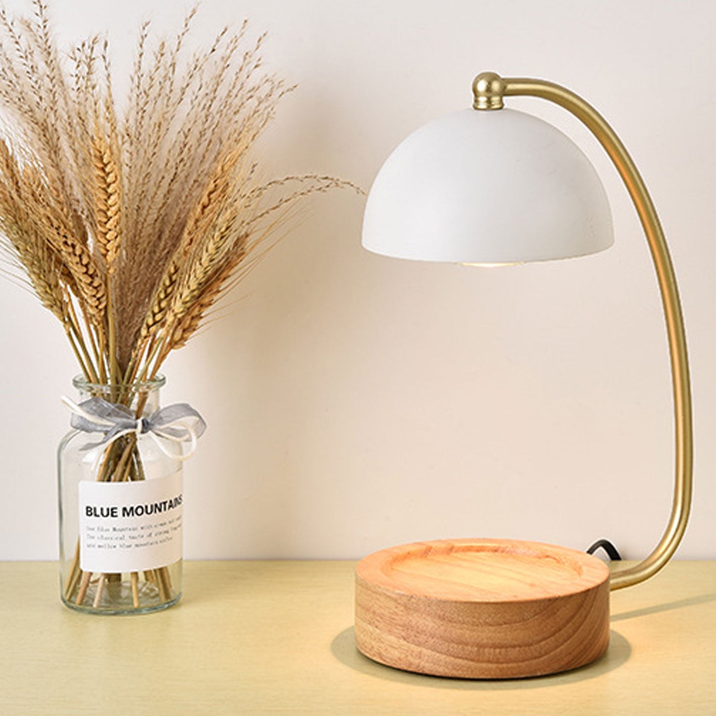 Japanese Creative Timing Dimming 1-Light Melting Wax Table Lamp for Home Decor, Ambient Lighting, Modern Design, Unique Night Light, Battery Operated, Soft Glow for Bedroom, Living Room, Office, Stylish Candle Alternative