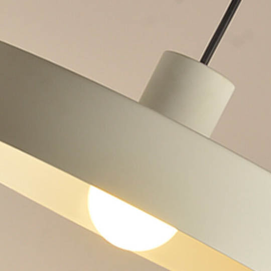Modern Minimalist Aluminum Disc Pendant Light for Living Room