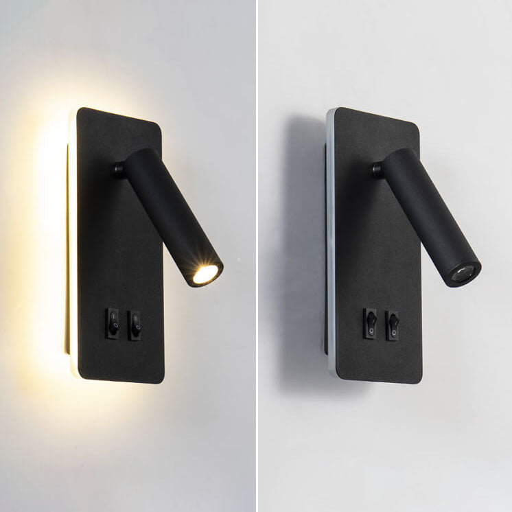 Nordic Iron LED Wall Sconce - Rotatable Spotlight for Living Room & Bedroom