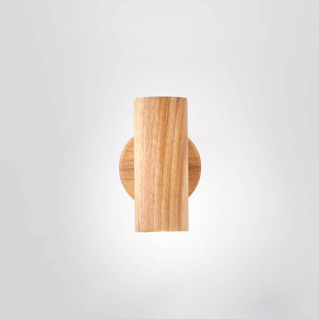Modern Minimalist Wood Track Spotlight Wall Sconce 1/2/3 Light Lamp