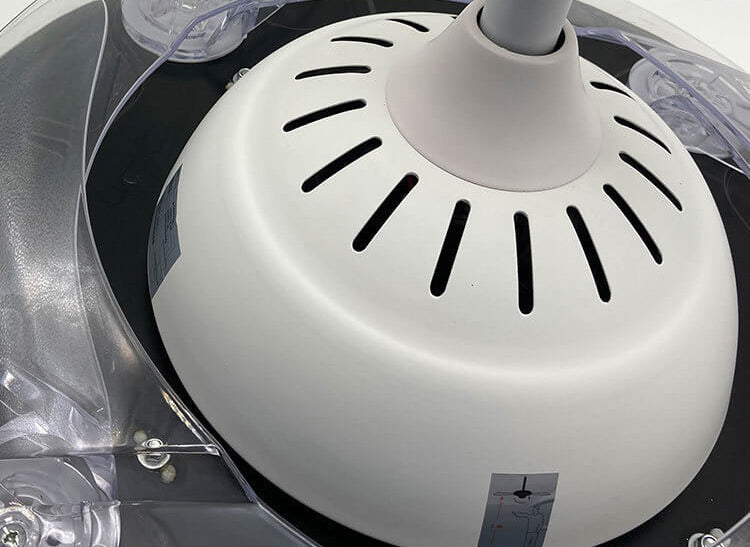Nordic Invisible Fan LED Ceiling Light Downrod Design