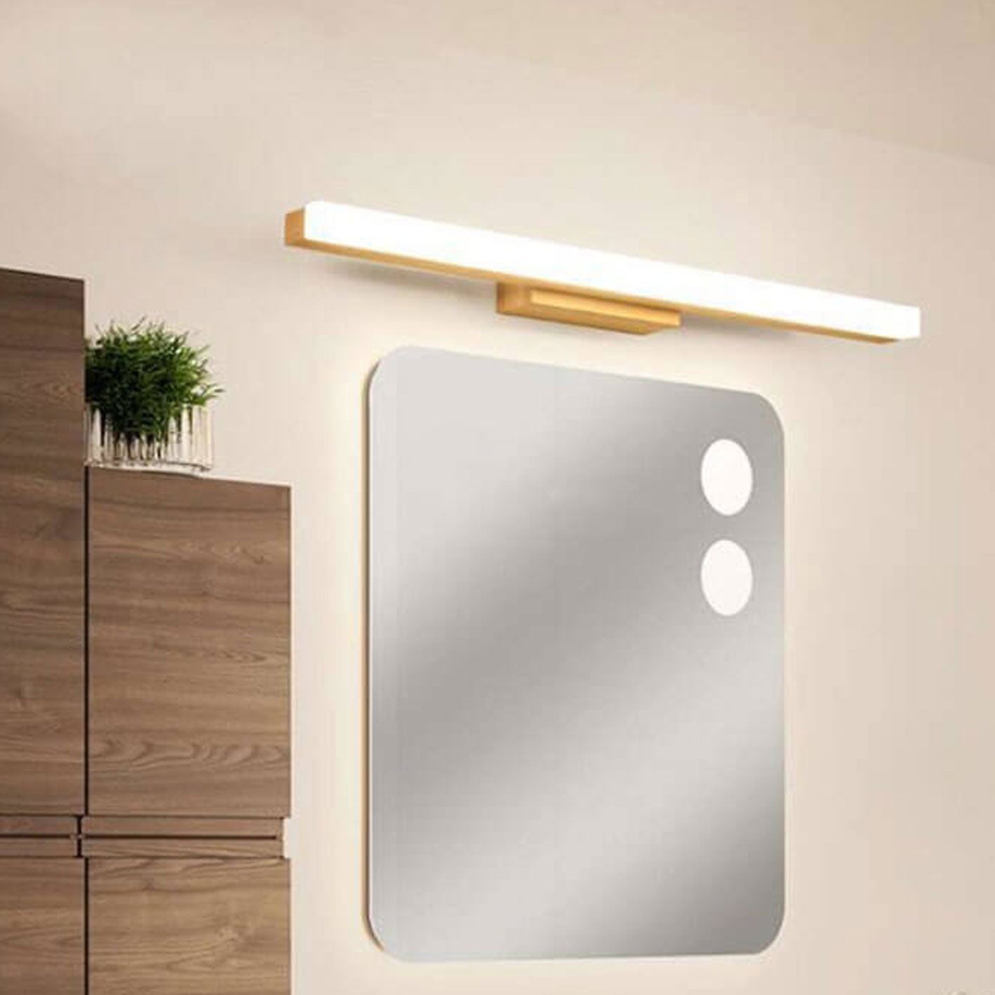 Nordic Minimalist LED Vanity Light Strip Sconce for Modern Bathrooms
