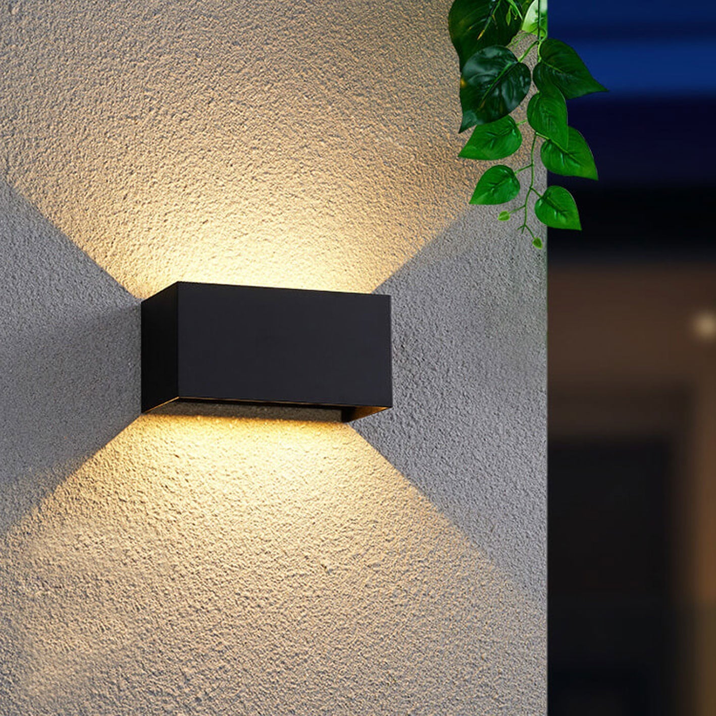 Modern Outdoor Waterproof Rectangular LED Wall Sconce – Up and Down Illumination