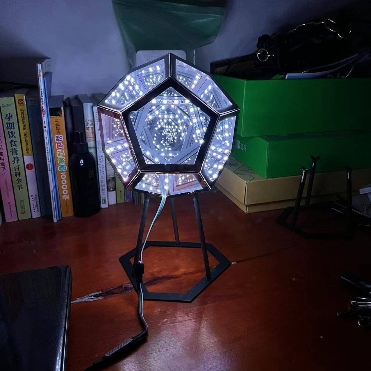 Infinity Dodecahedron LED Night Light Art Lamp for Home Décor