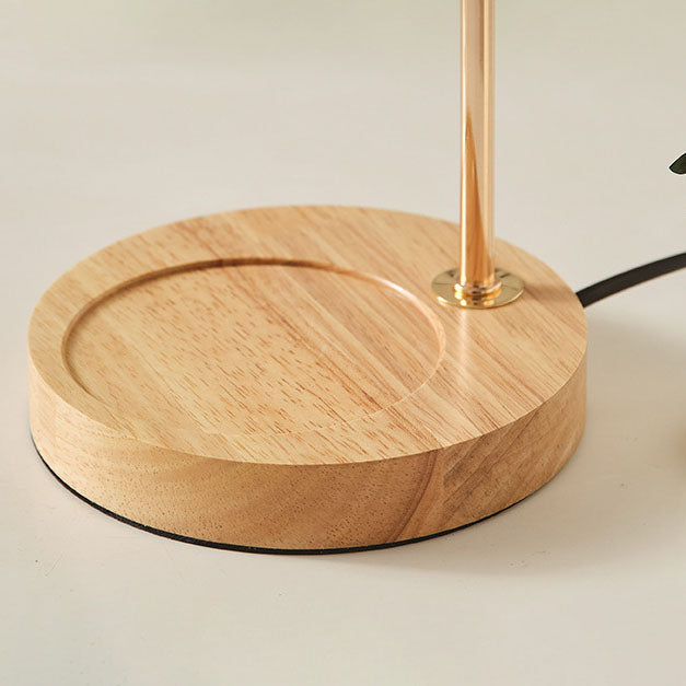 Modern Creative Simple Solid Wood Lily Of The Valley 1-Light Melting Wax Table Lamp - Unique Home Decor, Elegant Indoor Lighting, Contemporary Design, Handmade Accent Light, Rustic Wood Lamp, Stylish Bedroom and Living Room Decor, Decorative Lighting Fixt