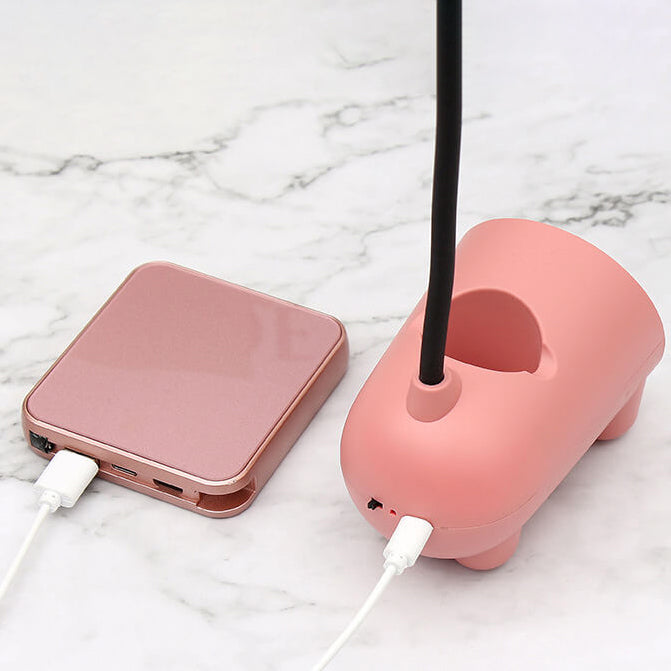 Cartoon Rabbit LED Touch USB Desk Lamp - Creative Pen Holder Night Light