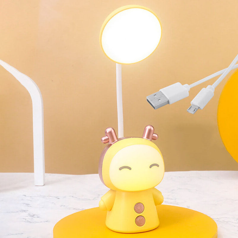 Cartoon Doll ABS Colorful Eye Care LED Desk Lamp for Kids