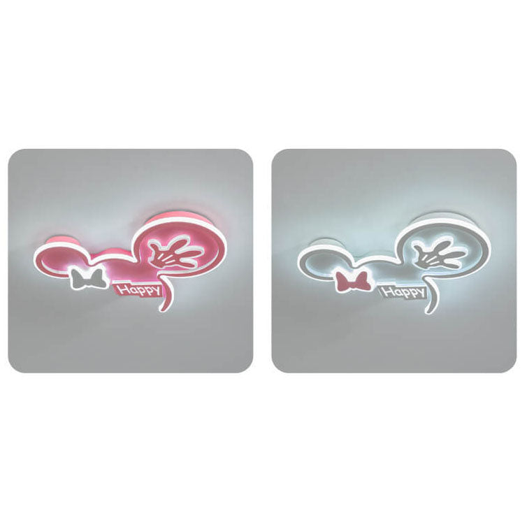 Minnie Mouse LED Flush Mount Ceiling Light for Kids' Rooms, Cartoon Ceiling Lighting, Disney Nursery Decor, Adjustable Brightness, Child-Friendly Design, Fun Bedroom Lighting, Cute Flush Mount Fixture for Girls, Kids' Ceiling Light Fixture, Playful Minnie