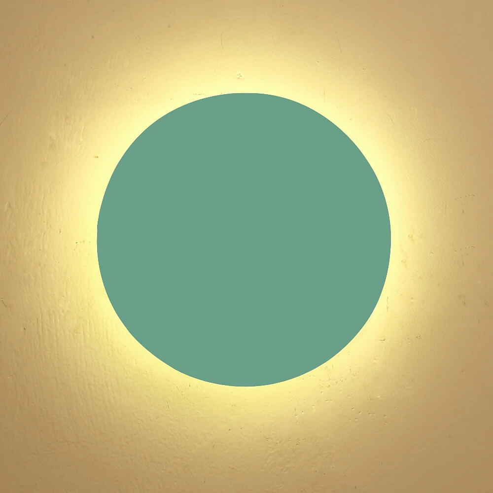 Colorful Modern Minimalist Round Iron LED Wall Sconce Lamp
