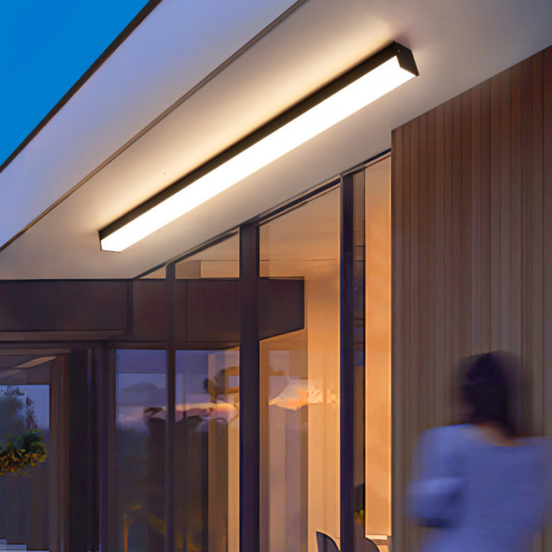 Modern Minimalist Aluminum LED Flush Mount Ceiling Light for Outdoor Patio