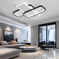 Square Overlapping Dimming LED Nordic Ceiling Light Chandelier
