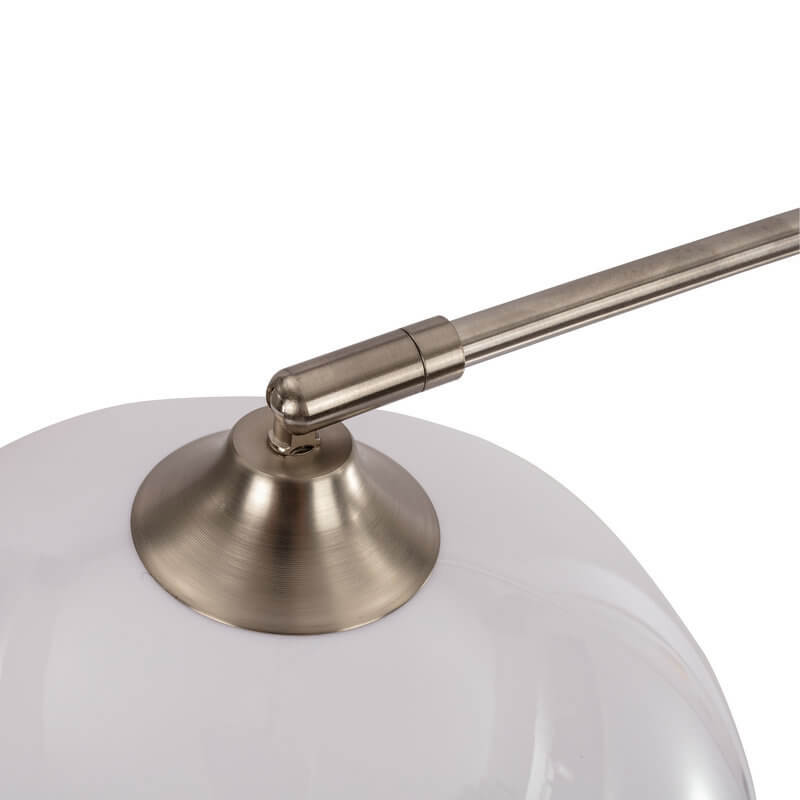 Modern Globe Acrylic Shade Fishing Rod Floor Lamp 1-Light Design