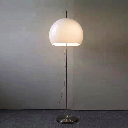 Contemporary Retro Mushroom Glass 2-Light Floor Lamp for Living Room