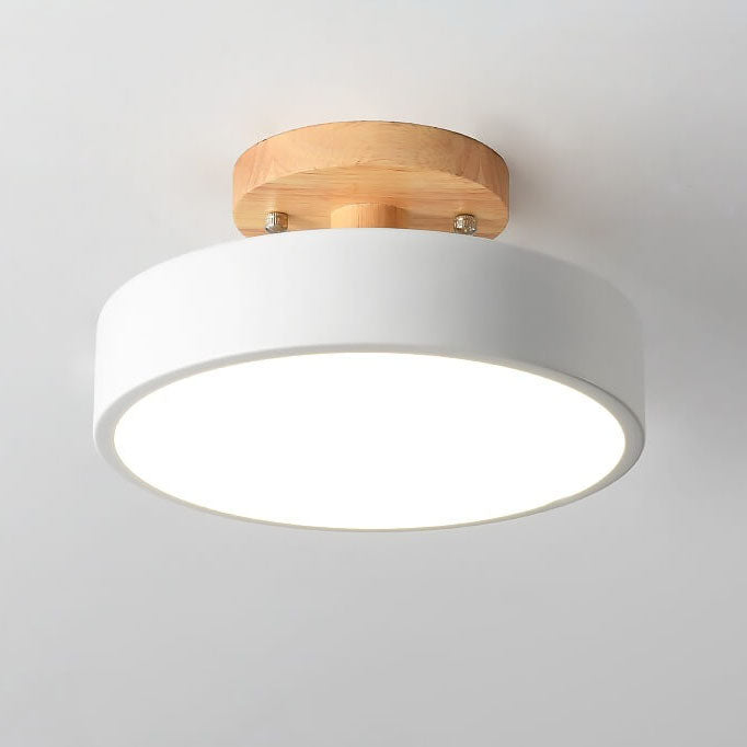Nordic Round LED Semi-Flush Mount Ceiling Light - Modern Design, Energy-Efficient, Stylish Illumination