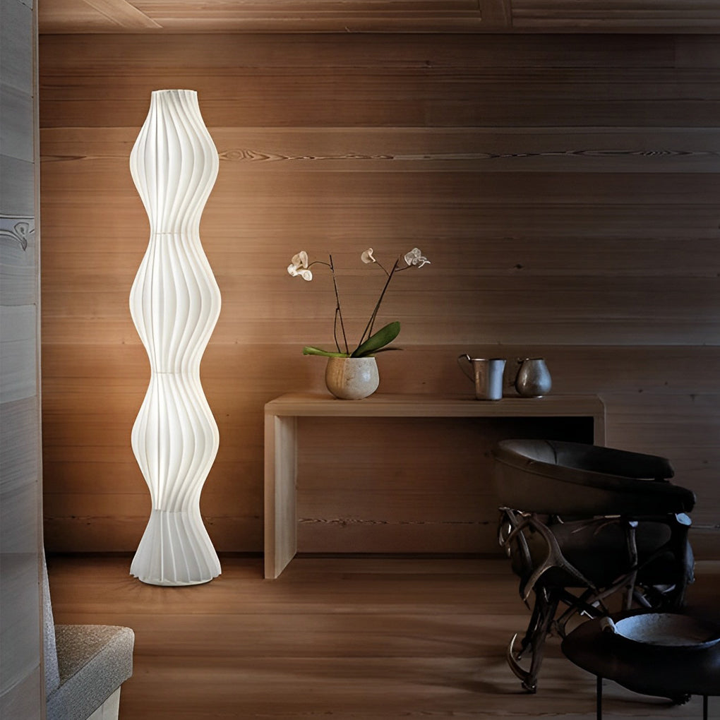Modern Coastal LED Wavy Floor Lamp - Stylish Lighting for Beach-Inspired Decor