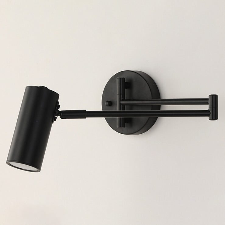 Nordic Minimalist Telescopic Wall Sconce Lamp - 1-Light Rocker Design