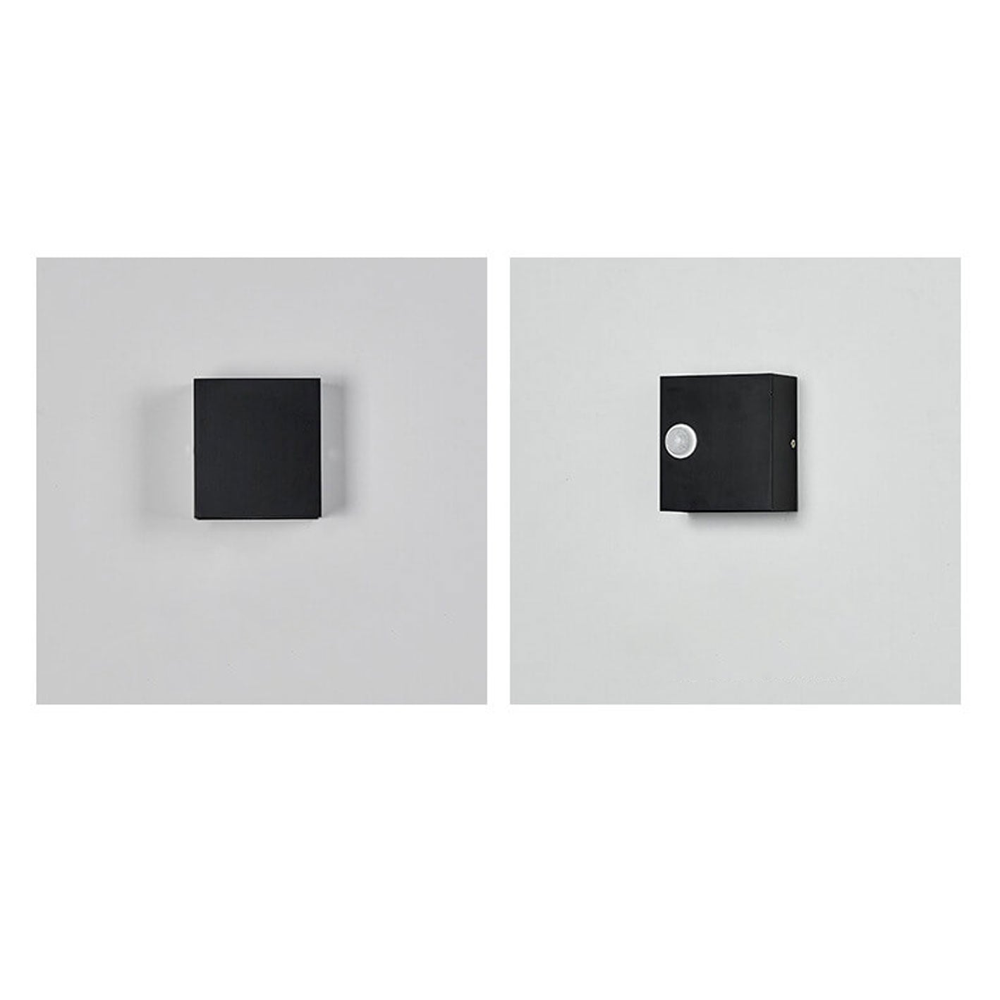 Modern Square LED Body Sensor Wall Sconce Lamp - Energy Efficient Lighting Solution, Motion-Activated, Minimalist Design, Indoor/Outdoor Usability