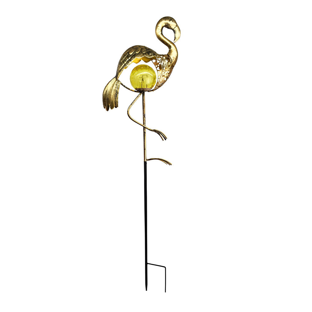 Mystical Moon & Sun Flame Iron Hollow Solar Garden Light