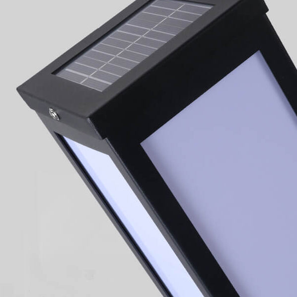 Modern Solar Lawn Square Column Outdoor Path Lamp Waterproof Garden Light