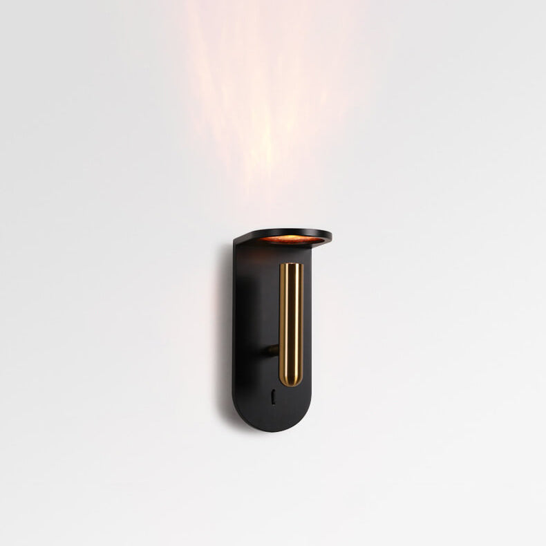 Industrial Adjustable LED Wall Sconce - Rotatable Flame Light Shadow Lamp