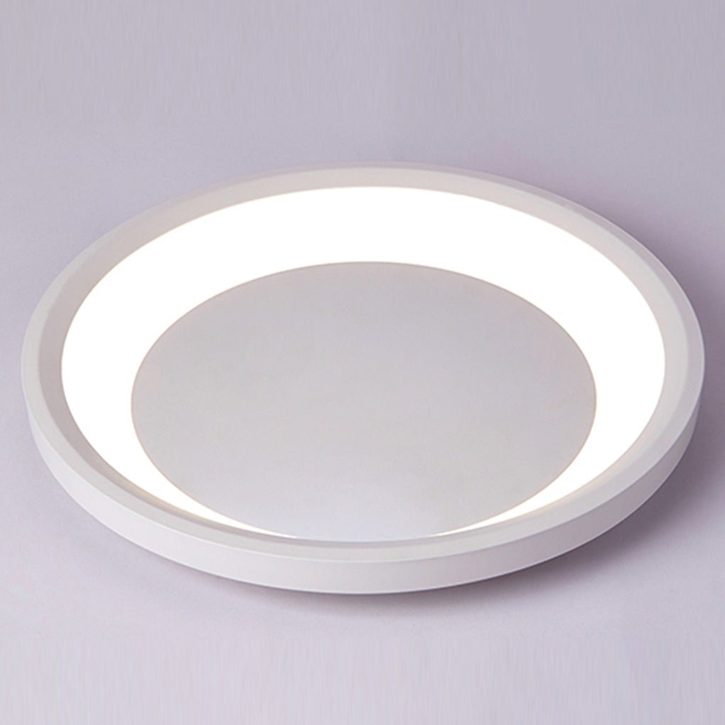 12'' 16'' Round White LED Flush Mount Ceiling Light, Modern Home Lighting