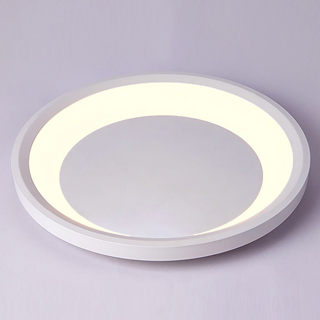 12'' 16'' Round White LED Flush Mount Ceiling Light, Modern Home Lighting